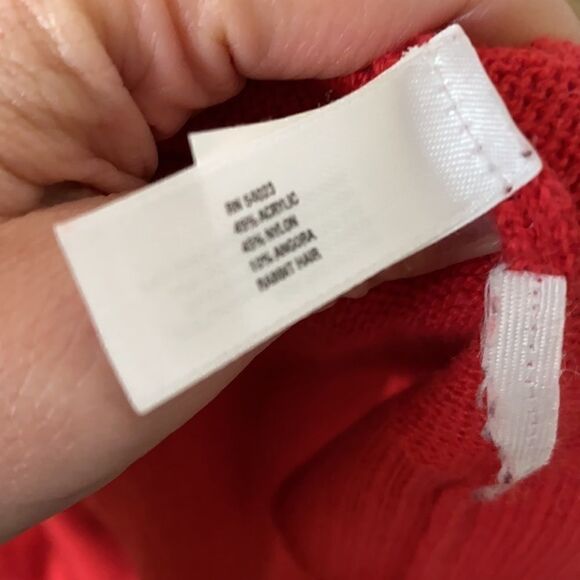 Gap | Women’s Gap Luxe Angora Hair Blend Crew Neck Orange Sweater | M - Picture 7 of 7